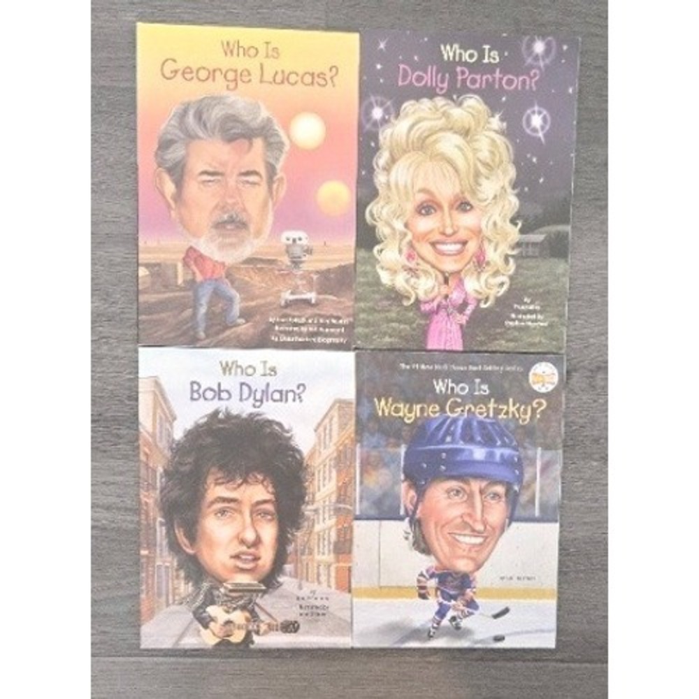 Who HQ Biography Children's Paperback Book Lot - Set of 4